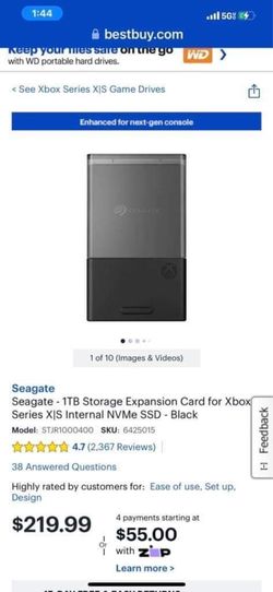 Seagate 1tb Ssd Card For Xbox One Series X/s