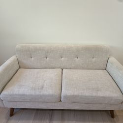 65 Inch Loveseat Sofa, Mid century Modern