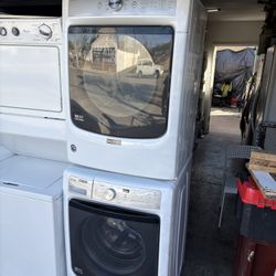 Maytag Stackable Washer And Gas Dryer 