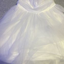White Poof Dress 