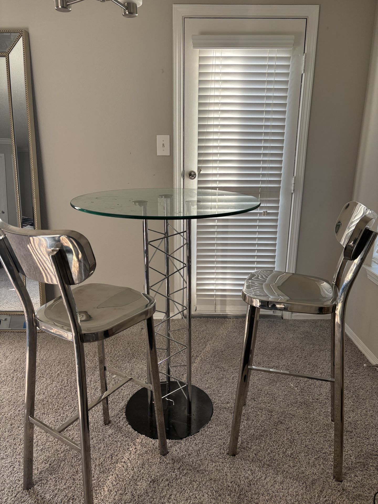 Glass Table w/ 2 Chairs