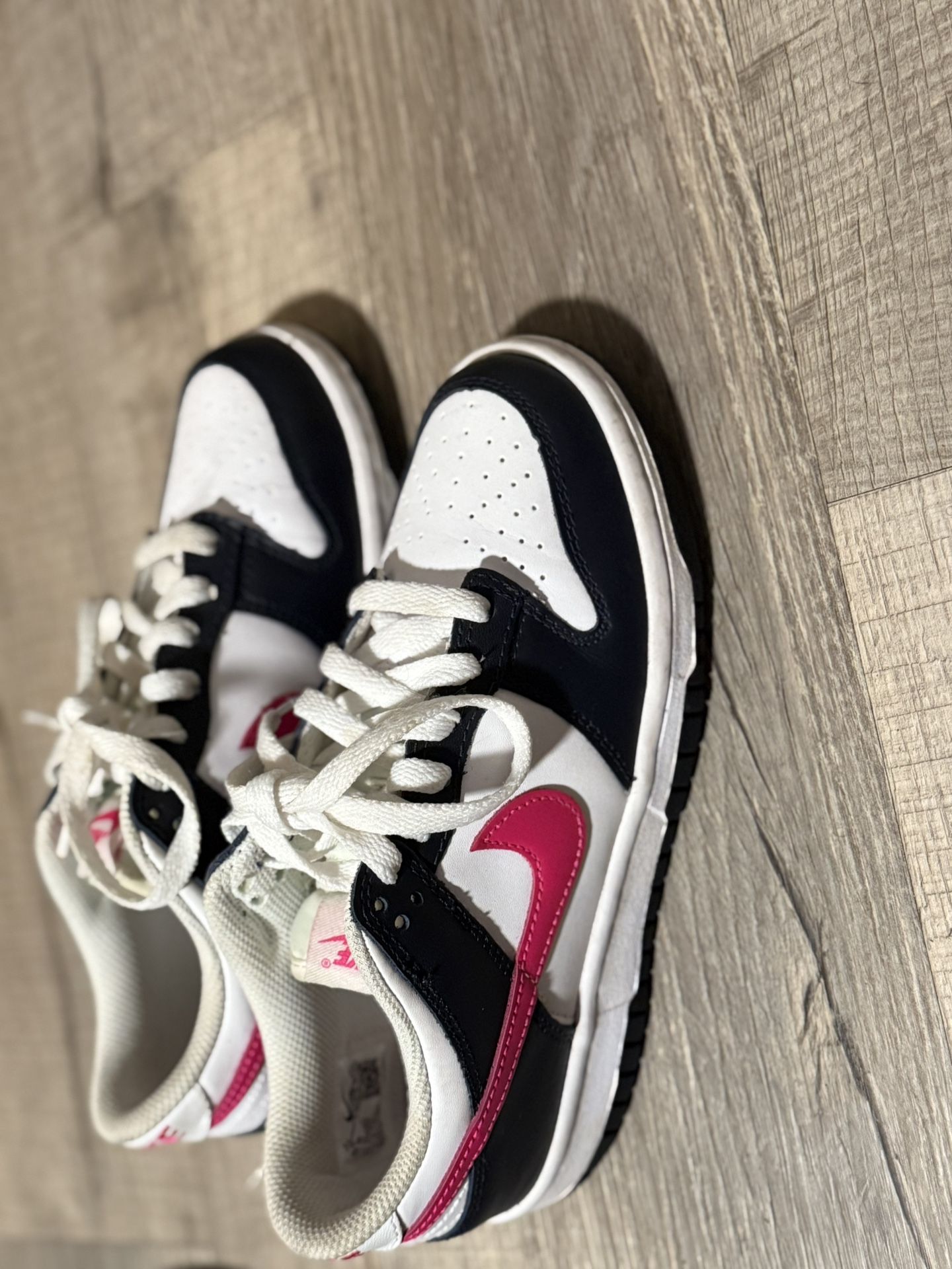 Pink and blue nike dunks 