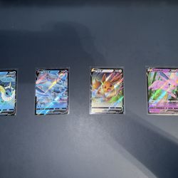 Pokémon cards (Chinese Eevee evolutions)