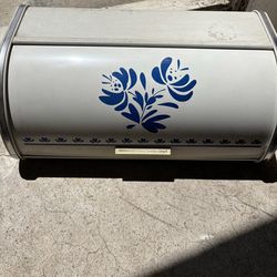 Vintage Reston Lloyd Pfaltzgraff Metal Breadbox