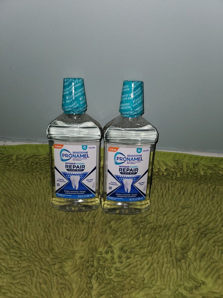 2 Sensodyne Pronamel Mouthwash 16.9oz Intensive Enamel Repair Clean Mint