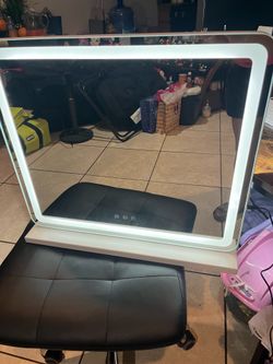 LED touch mirror