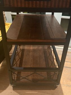 Rolling Cart With Removable Top Tray