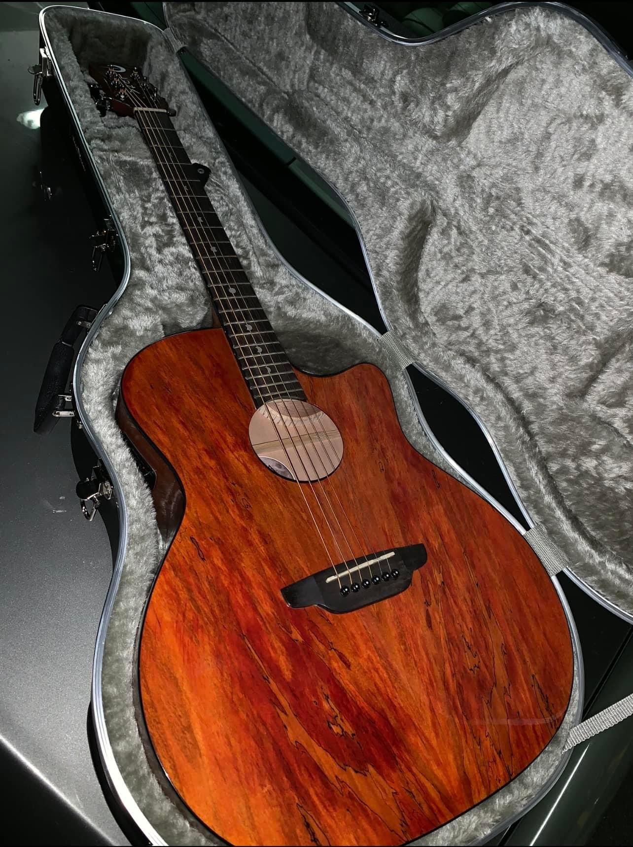 Luna Acoustic Guitar And Case