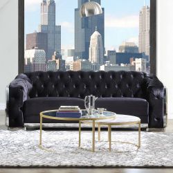 3pc Black Velvet Set