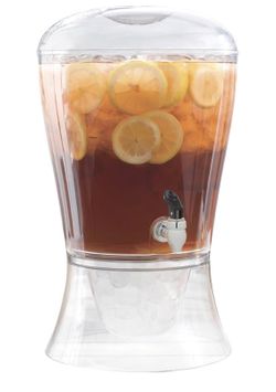 Creativeware 3-Gallon Beverage Dispenser- Poly Prop Beverage Dispenser, Clear