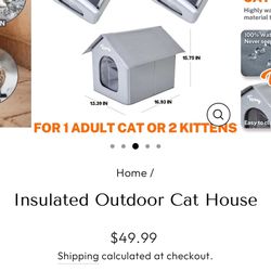 Toozey Pet House With Heater Pad