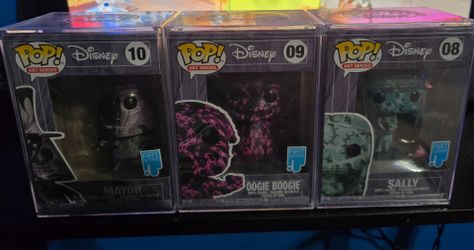 Nightmare Before Christmas ART series (mayor, sally, oogie boogie) funky pops