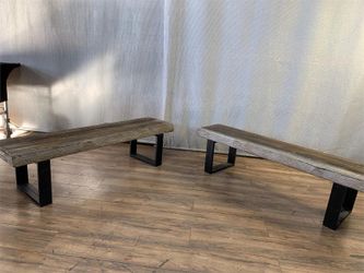 Reclaimed Wood Benches 