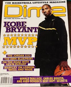 Rare Kobe Bryant Dime Magazine 2008