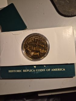 Historic Replica Coins of America Gold-Tone Coin