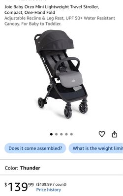 Joie Baby Orzo Mini Lightweight Travel Stroller