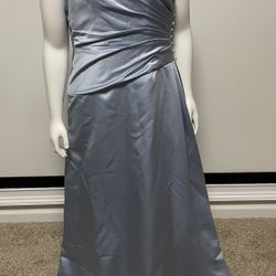 Private Collection Women Long Dress Ball Gown Coctail Prom Bridesmaid Blue Sz 6