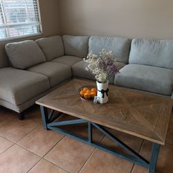 Sectional Sofa + Coffee Table