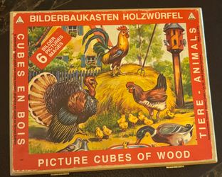Vintage toys 1960 -s Wood cubes