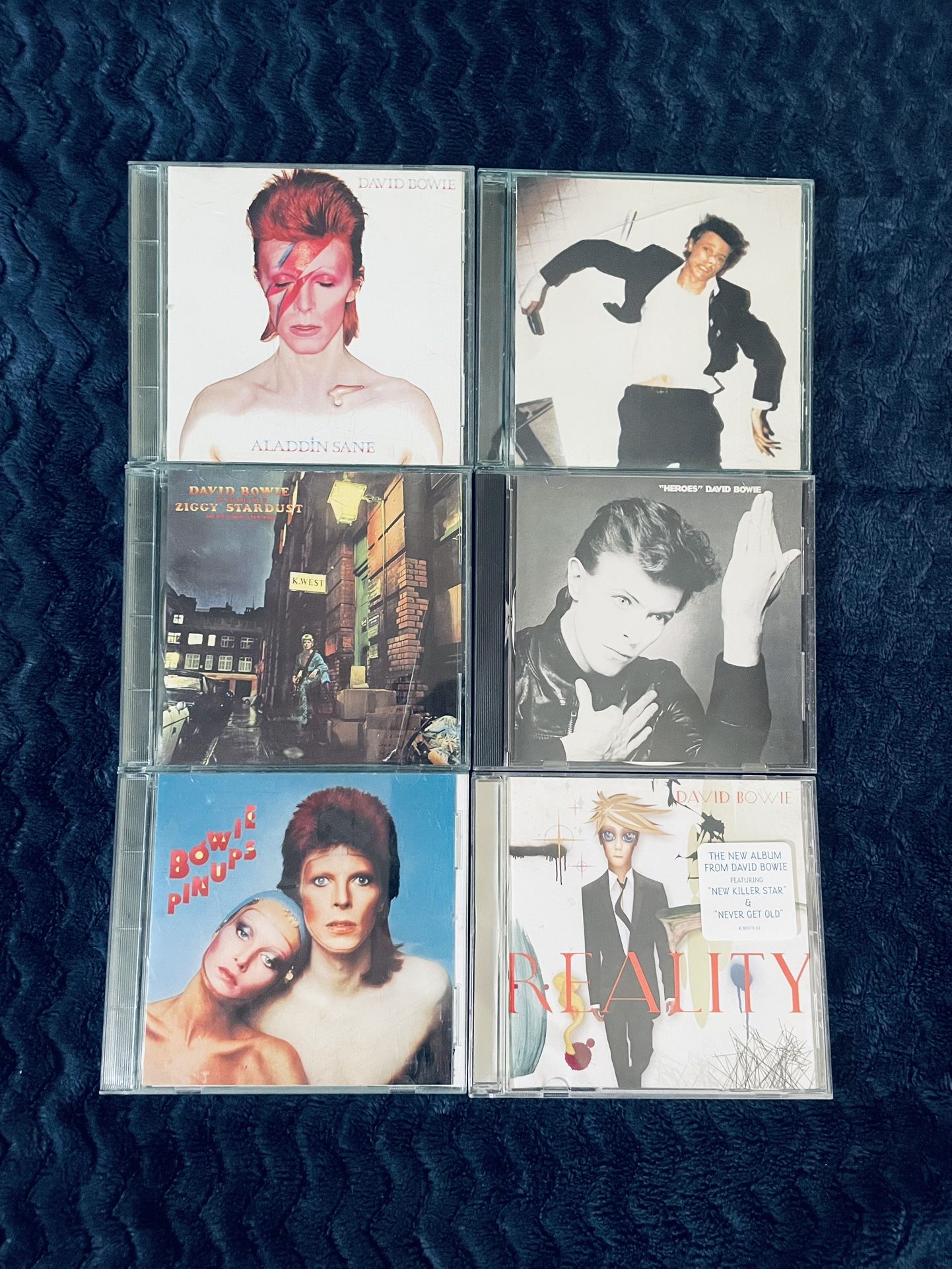 David Bowie CD LOT - Heroes Aladdin Sane Ziggy Pin Ups Lodger Reality - RYKO