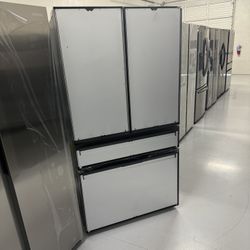 New Bespoke 4 Door Fridge Panel Ready Double Drawer 