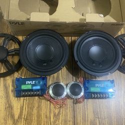New Pyle 6.5" Component Car Audio Speakers