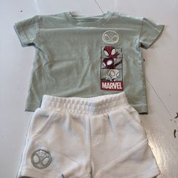 Boys Spider-Man short set, 12 months