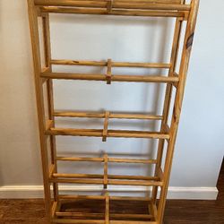 Wood Shoe Rack