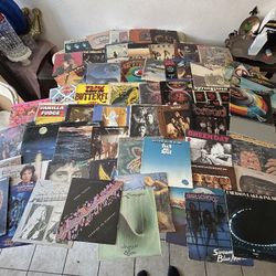 100+ vintage Rock vinyl Records Beatles Zappa Beef heart 