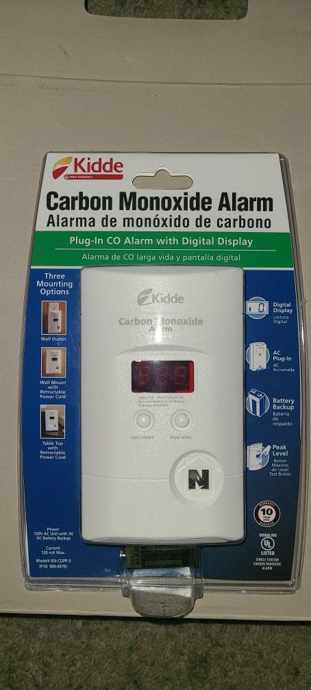 Kidder Monoxide Alarm / Detector