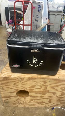 Steel belted Coleman cooler