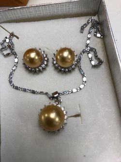 Golden south sea pearls