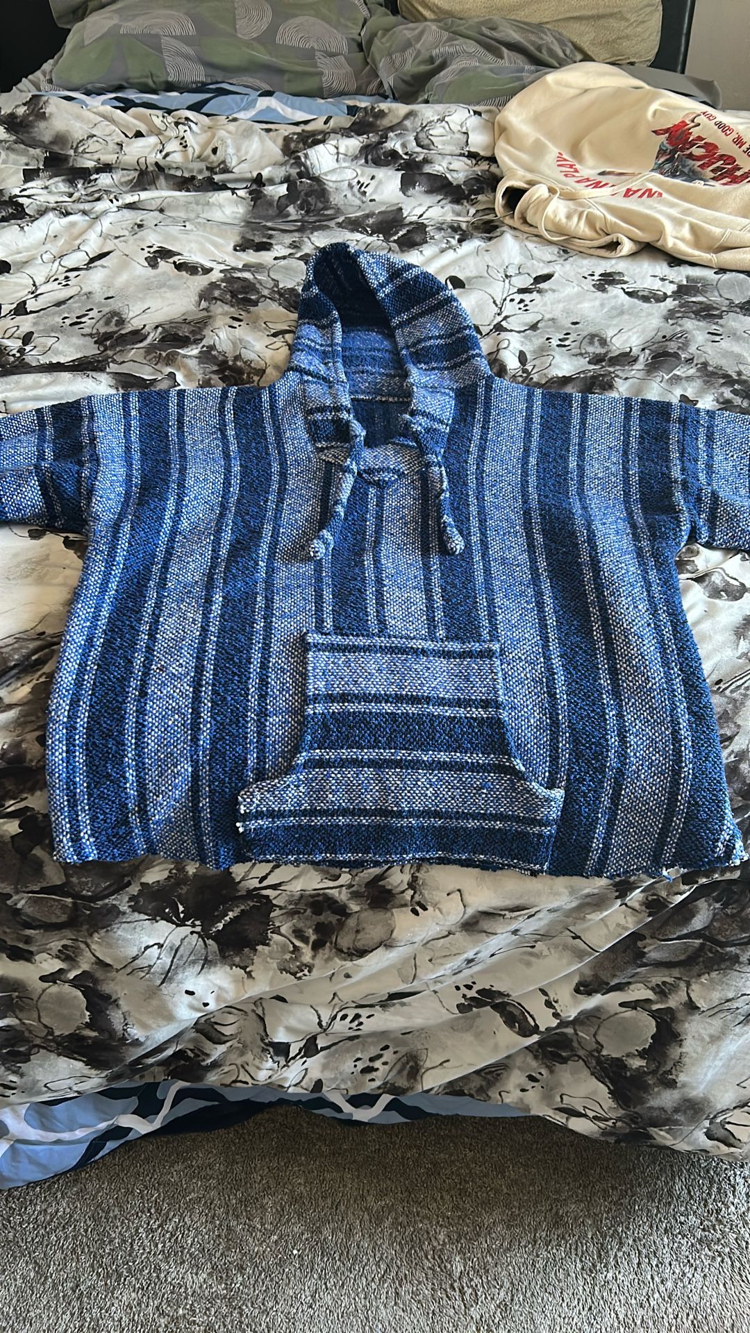 Custom Blue Poncho