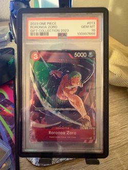 Roronoa Zoro gift collection 2023 Psa 10