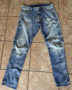 G-STAR Raw 3D Skinny Blue Wash Jeans Men’s Size 31/32