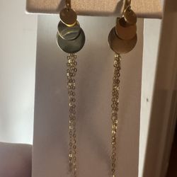 14K 585 Yellow Gold Earrings Solid Gold