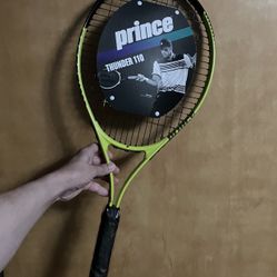 BRAND NEW Prince Thunder 110 Aluminum Alloy Tennis Racket Racquet Black Yellow 4 1/4" 27” Frame