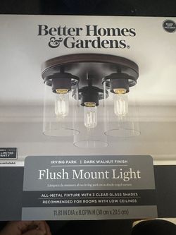 Better Homes & Gardens Flush Mount Light Brand New