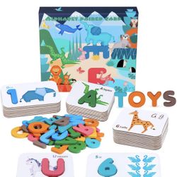 Alphabet Numbers Flash Cards for Toddlers 3-6 Years
