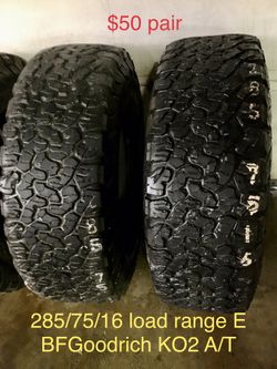 All Terrain & Mud Terrain BFG Tires