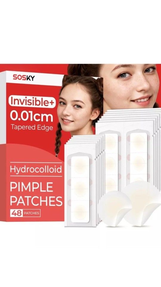 Pimple Patches for Face, 0.01 Invisible+ Hydrocolloid Acne Patches