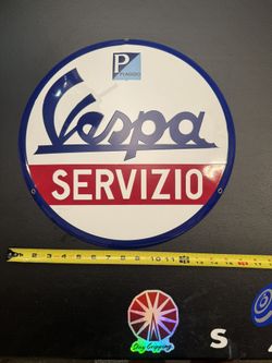Vespa Servizio Sign