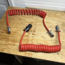Coiled Trailer Connecting Cord