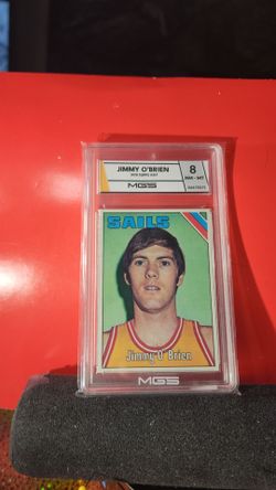 1975 Topps Basketball JIMMY O'BRIEN RC #317  MGS 8 NM- MT San Diego Sails