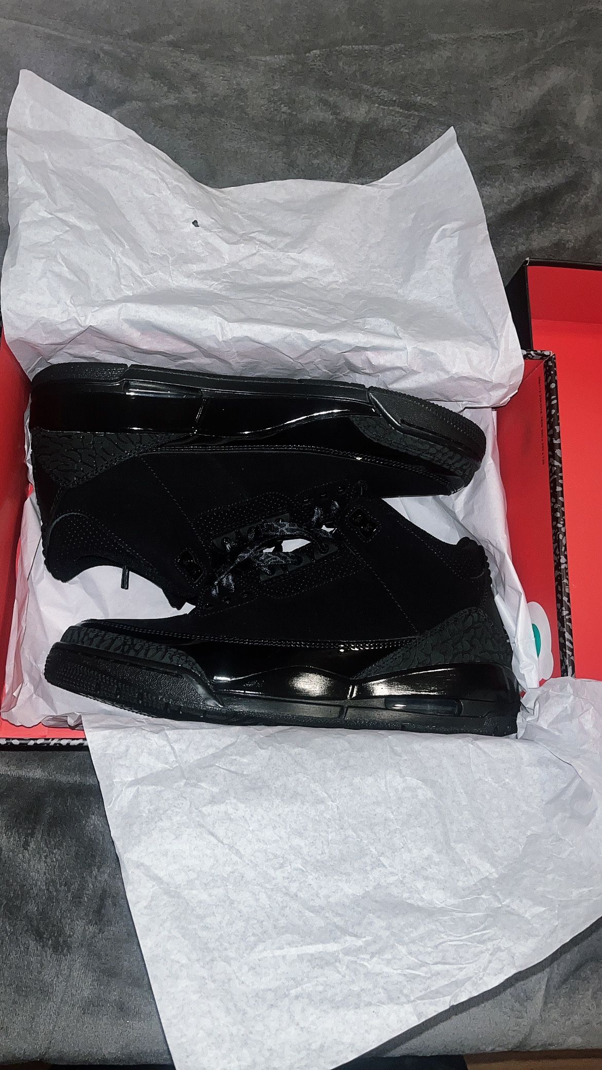 Jordan 3s Black Cats Size 9.5