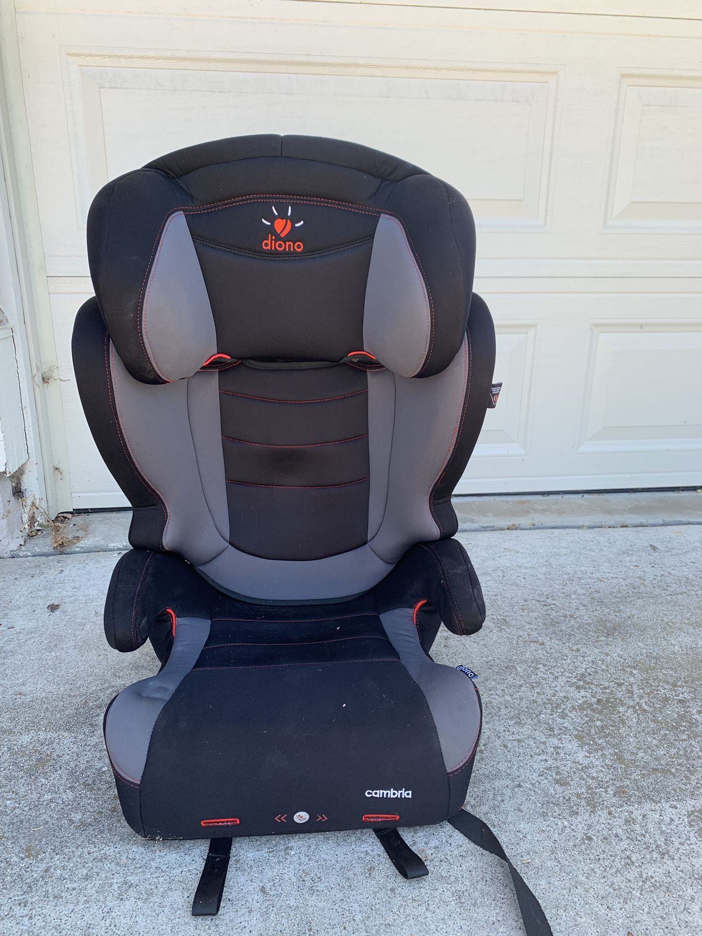 Car seat booster with back and head rest