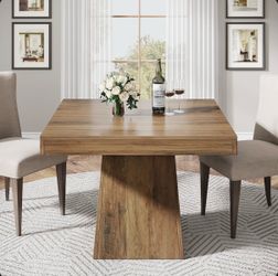 SQUARE WOOD DINING TABLE