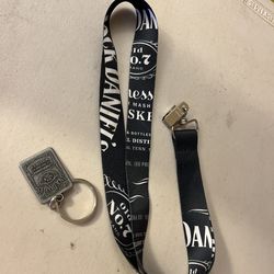 Jack Daniel’s lanyard and key chain set