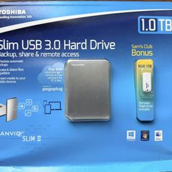 Toshiba Slim 1 TB Hard drive 