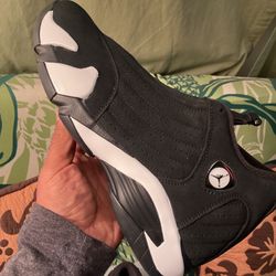 Jordan 14s “black / White”